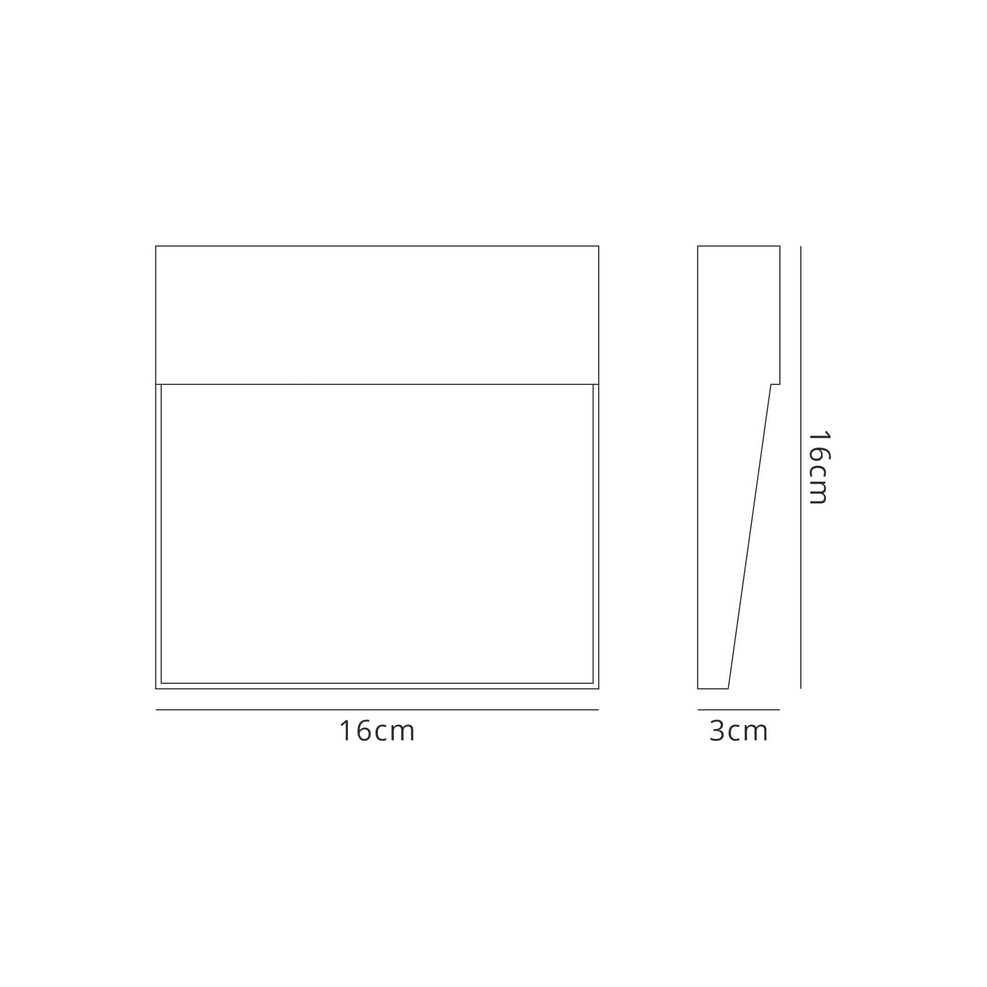 M7642 Baker Outdoor Wall Lamp Large Square 6W LED Rust Brown