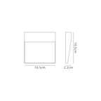 M7640 Baker Outdoor Wall Lamp Small Square 3W LED Rust Brown