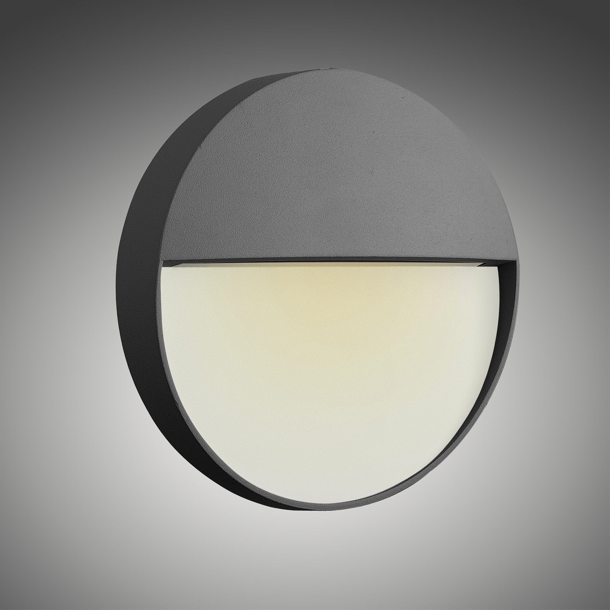 M7013 Baker Outdoor Wall Lamp Small Round 3W LED Anthracite