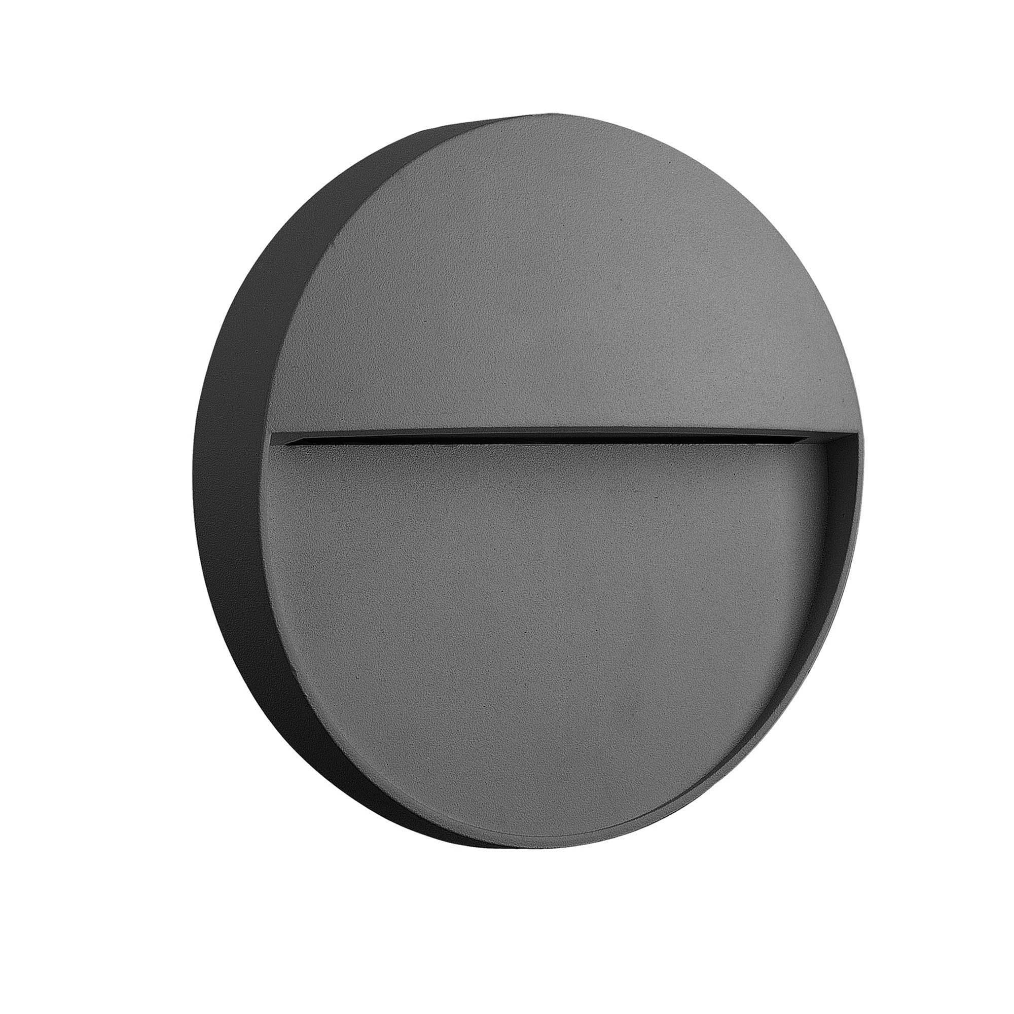 M7013 Baker Outdoor Wall Lamp Small Round 3W LED Anthracite