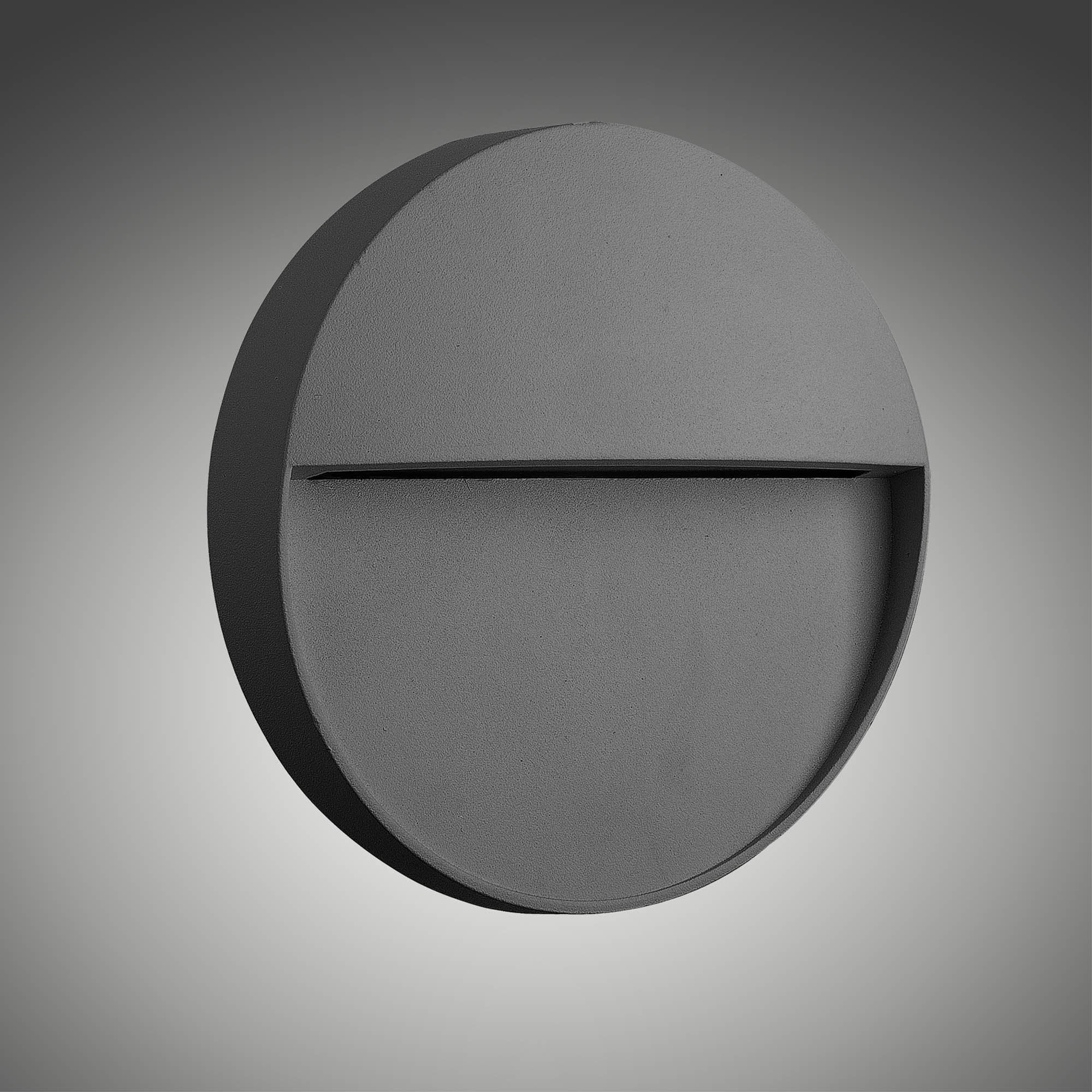 M7013 Baker Outdoor Wall Lamp Small Round 3W LED Anthracite