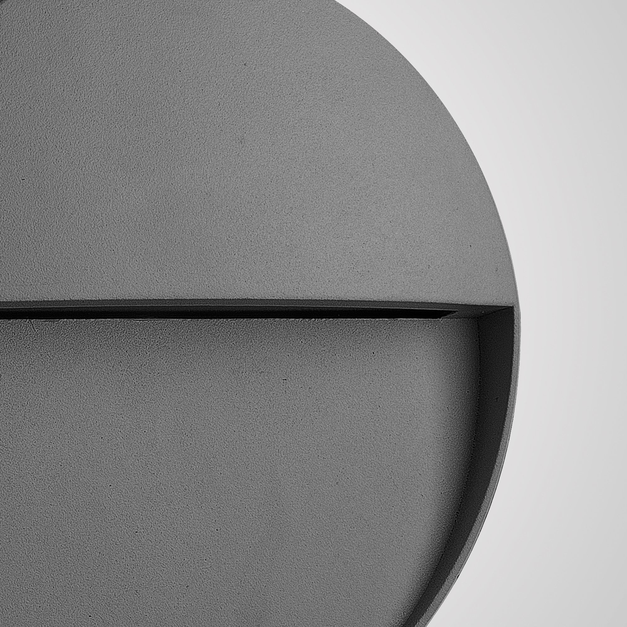 M7013 Baker Outdoor Wall Lamp Small Round 3W LED Anthracite