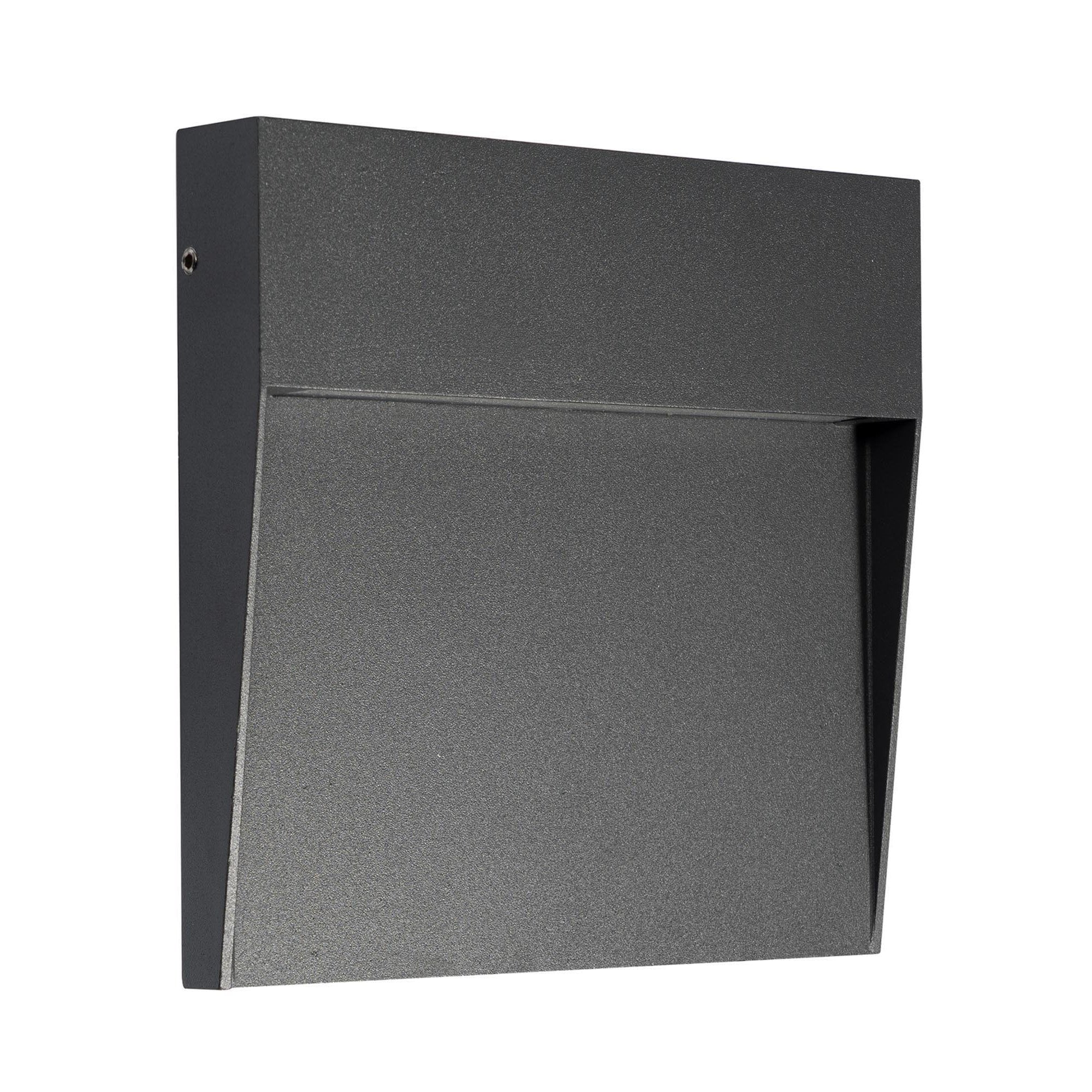 M7015 Baker Outdoor Wall Lamp Large Square 6W LED Anthracite