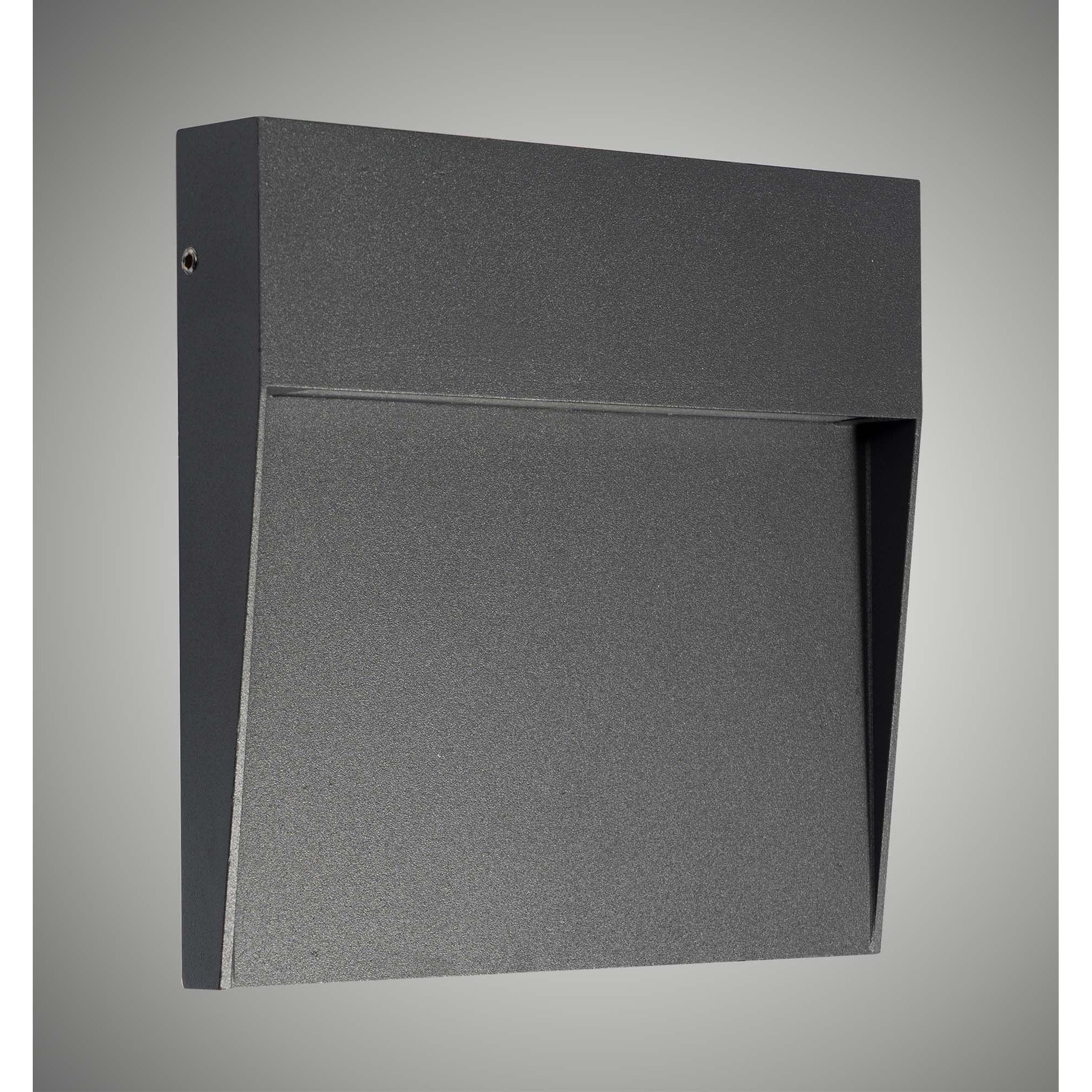 M7015 Baker Outdoor Wall Lamp Large Square 6W LED Anthracite