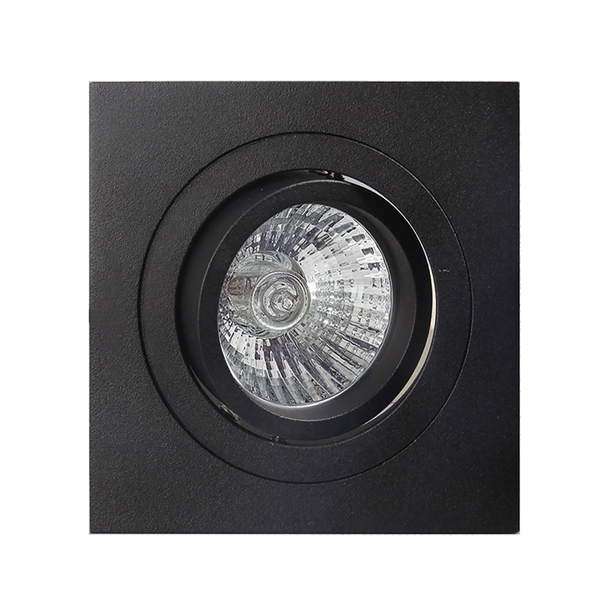 MC0008 Basico GU10 Swivel Downlight 9.2cm Square 1 Light Sand Black