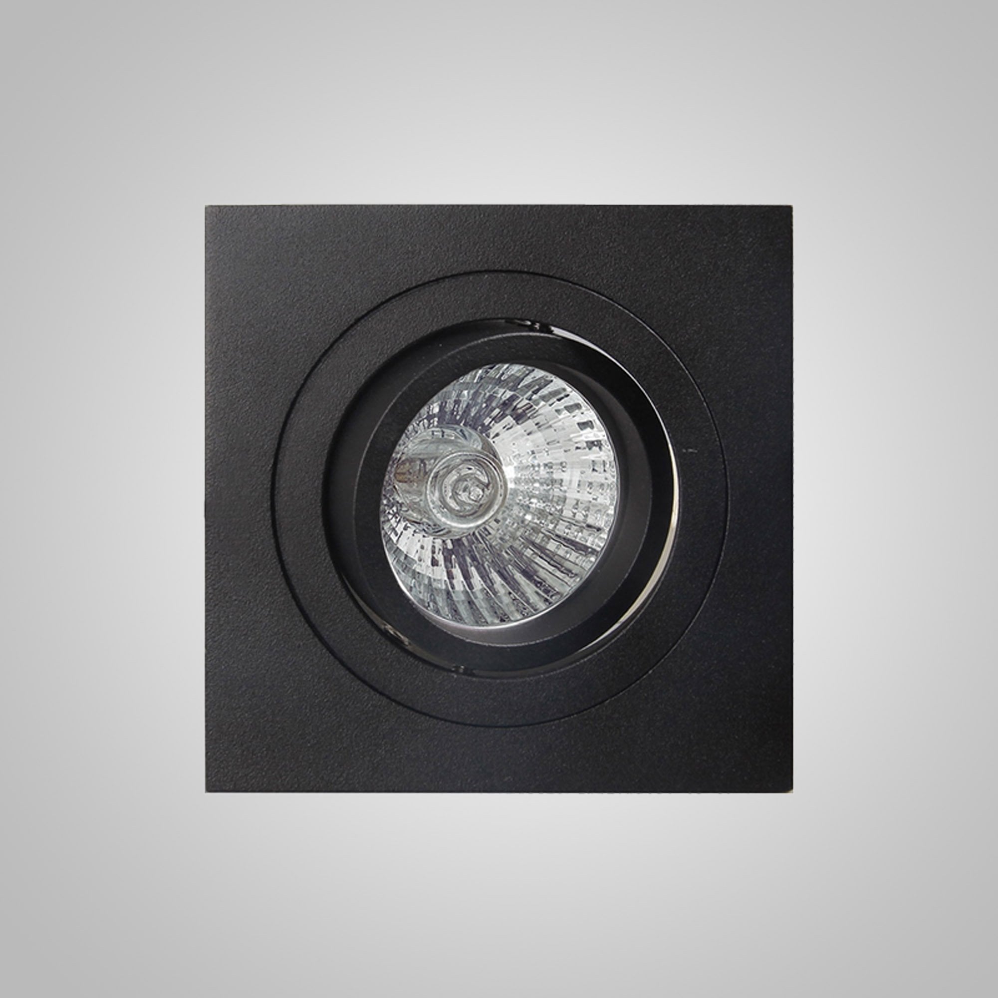 MC0008 Basico GU10 Swivel Downlight 9.2cm Square 1 Light Sand Black