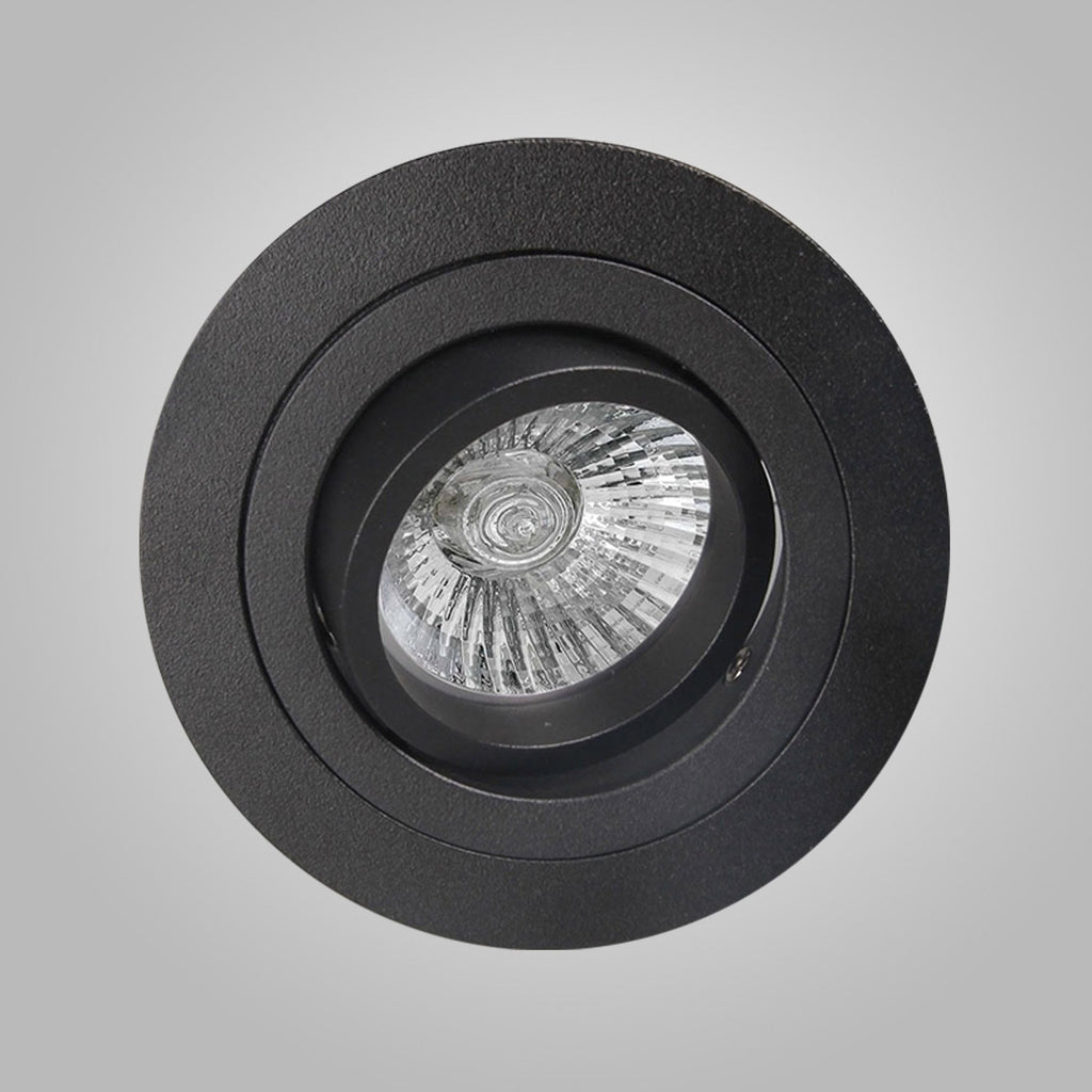 MC0007 Basico GU10 Swivel Downlight 9.2cm Round 1 Light Sand Black