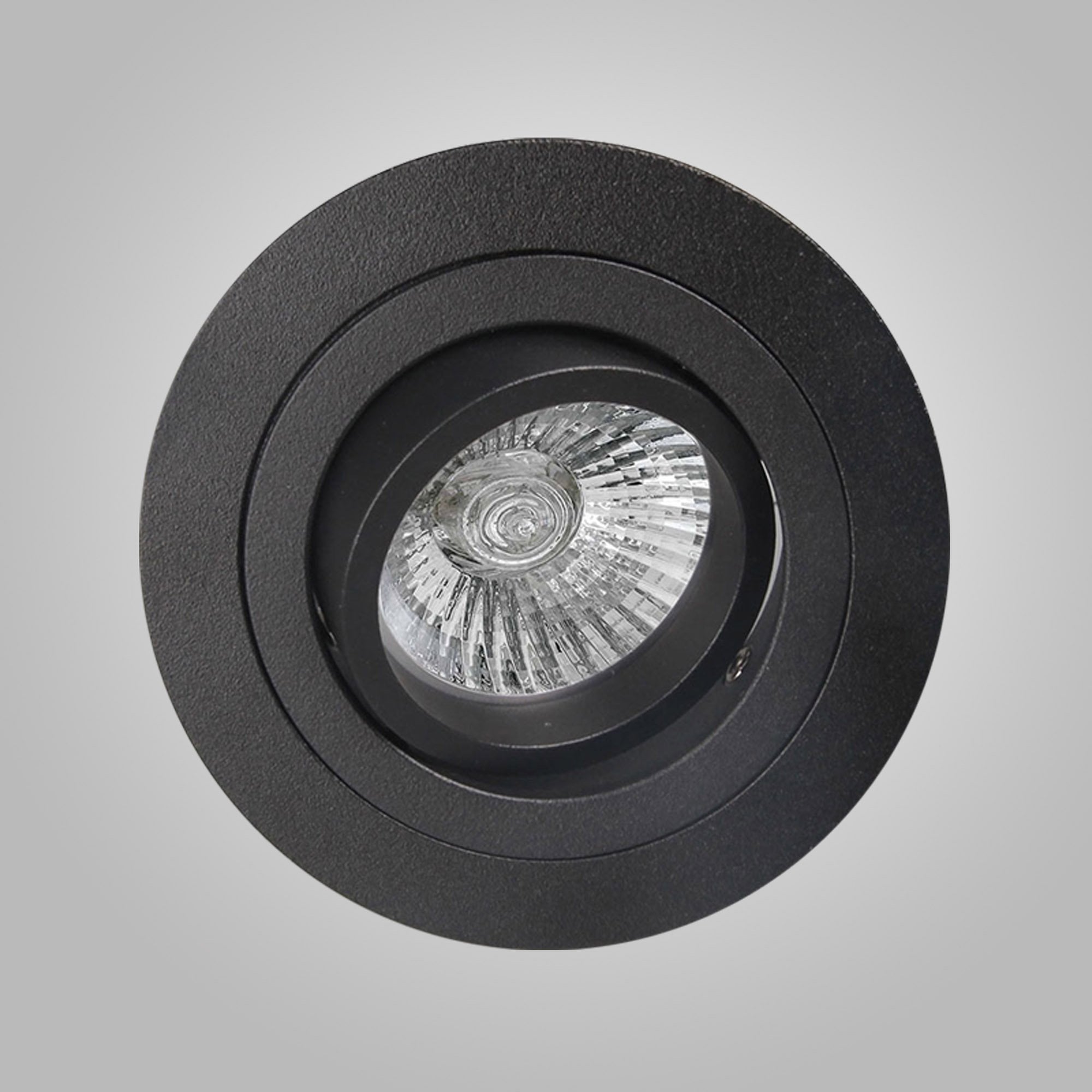 MC0007 Basico GU10 Swivel Downlight 9.2cm Round 1 Light Sand Black