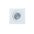 MC0004 Basico GU10 Swivel Downlight 9.2cm Square 1 x GU10 Max 50W Matt White