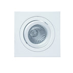 MC0004 Basico GU10 Swivel Downlight 9.2cm Square 1 x GU10 Max 50W Matt White