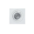 MC0004 Basico GU10 Swivel Downlight 9.2cm Square 1 x GU10 Max 50W Matt White