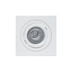 MC0004 Basico GU10 Swivel Downlight 9.2cm Square 1 x GU10 Max 50W Matt White