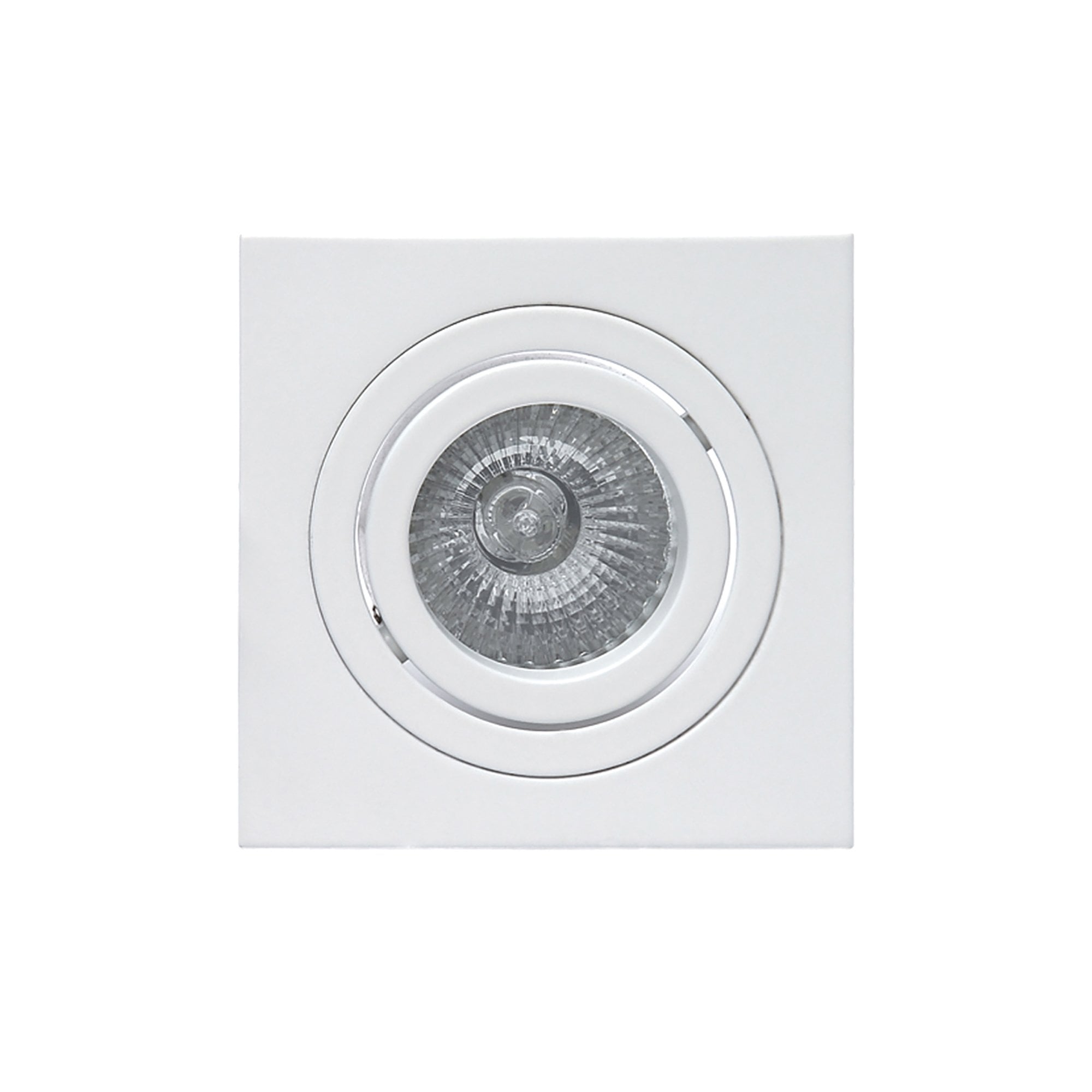 MC0004 Basico GU10 Swivel Downlight 9.2cm Square 1 x GU10 Max 50W Matt White
