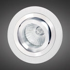 MC0003 Basico GU10 Swivel Downlight 9.2cm Round 1 x GU10 Max 50W Matt White