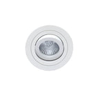 MC0003 Basico GU10 Swivel Downlight 9.2cm Round 1 x GU10 Max 50W Matt White