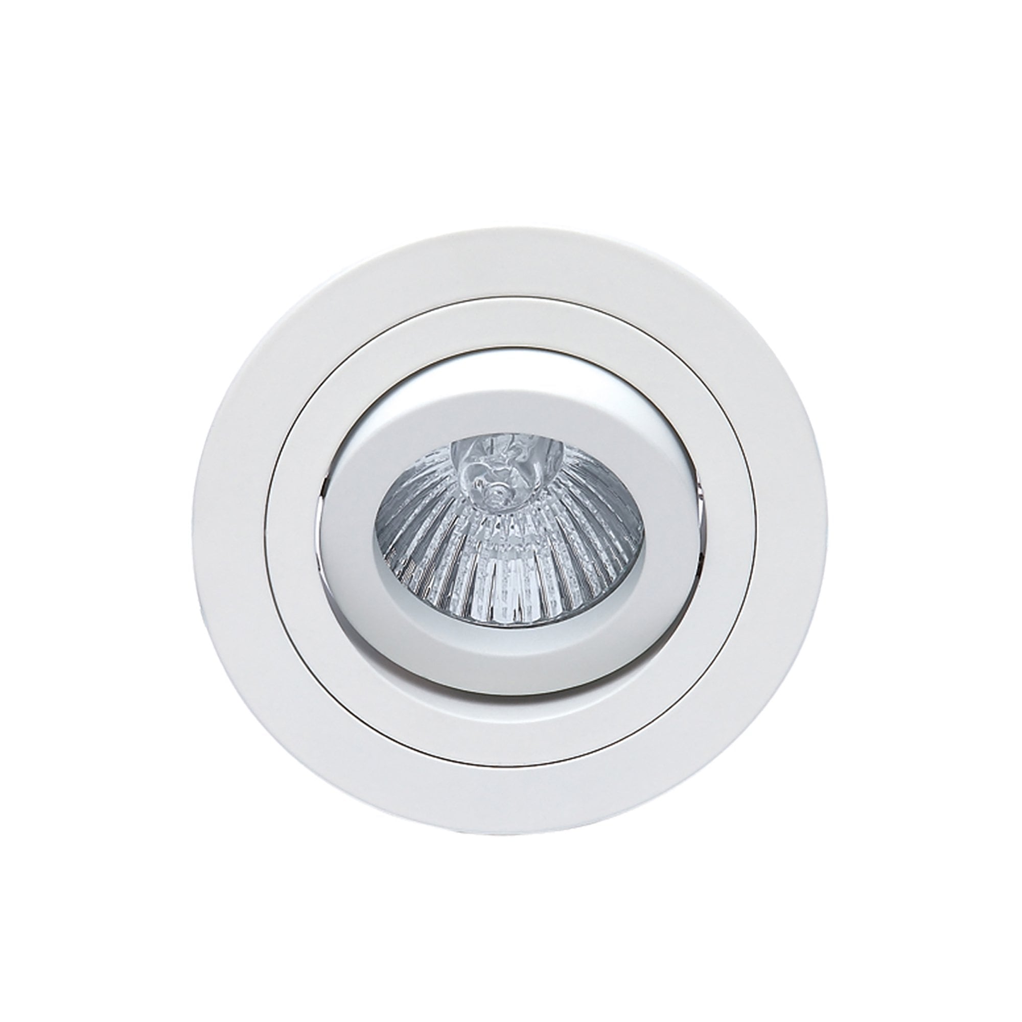 MC0003 Basico GU10 Swivel Downlight 9.2cm Round 1 x GU10 Max 50W Matt White