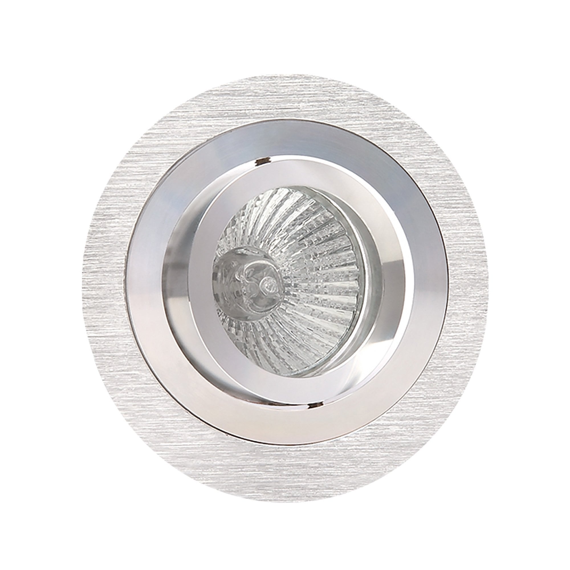 MC0001 Basico GU10 Swivel Downlight 9.2cm Round 1 x GU10 Max 50W Satin Nickel / Chrome