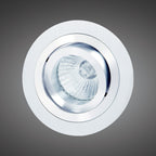 MC0001 Basico GU10 Swivel Downlight 9.2cm Round 1 x GU10 Max 50W Satin Nickel / Chrome