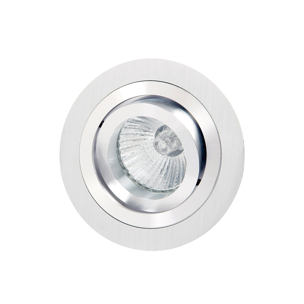 MC0001 Basico GU10 Swivel Downlight 9.2cm Round 1 x GU10 Max 50W Satin Nickel / Chrome