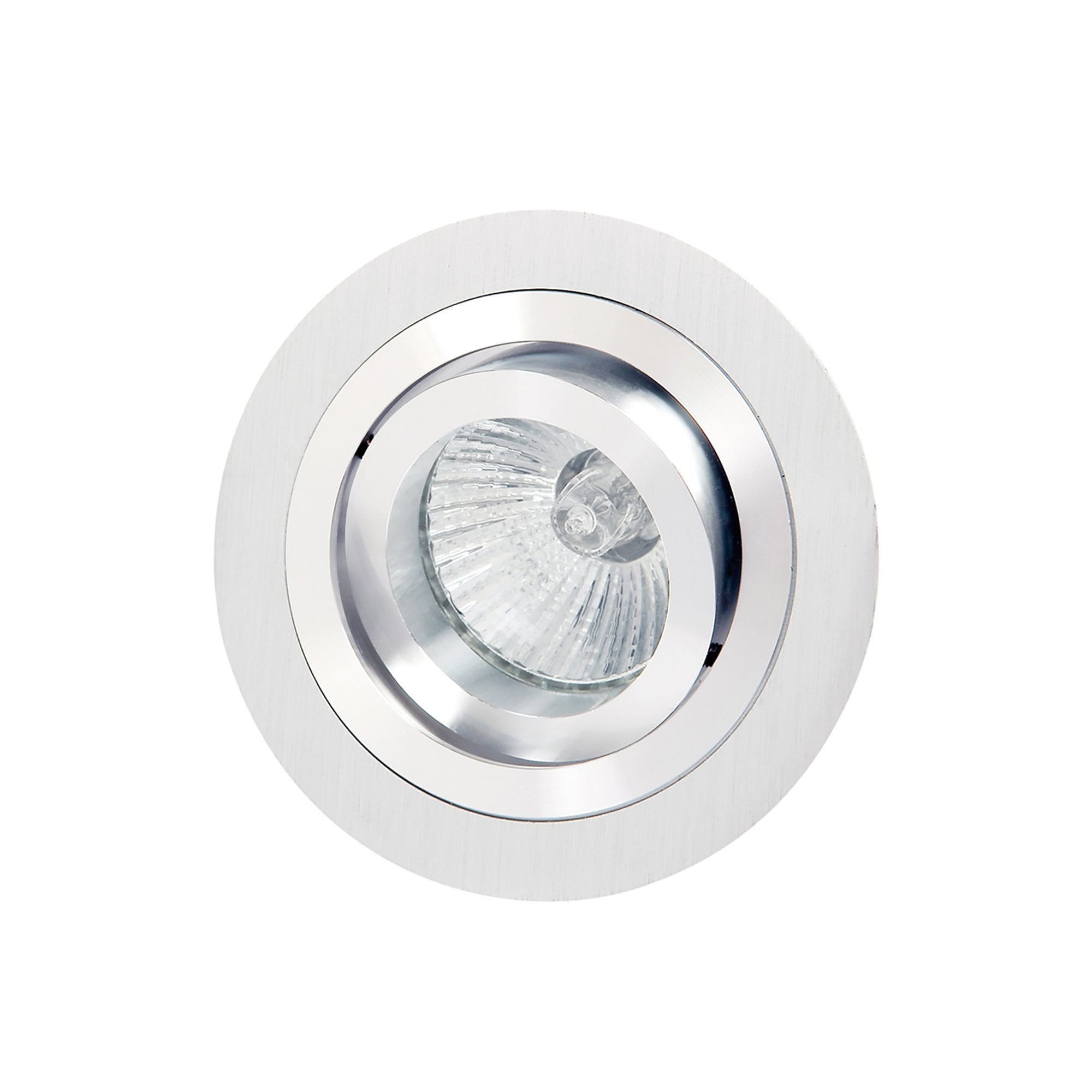 MC0001 Basico GU10 Swivel Downlight 9.2cm Round 1 x GU10 Max 50W Satin Nickel / Chrome