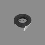 MC7743 Basico GU10 Downlight 9.5cm Round 1 x GU10 Max 12W Black