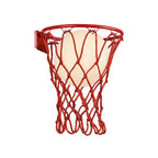M7244 Basketball Wall Lamp 1 Light Matt Red (S)