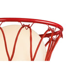 M7244 Basketball Wall Lamp 1 Light Matt Red