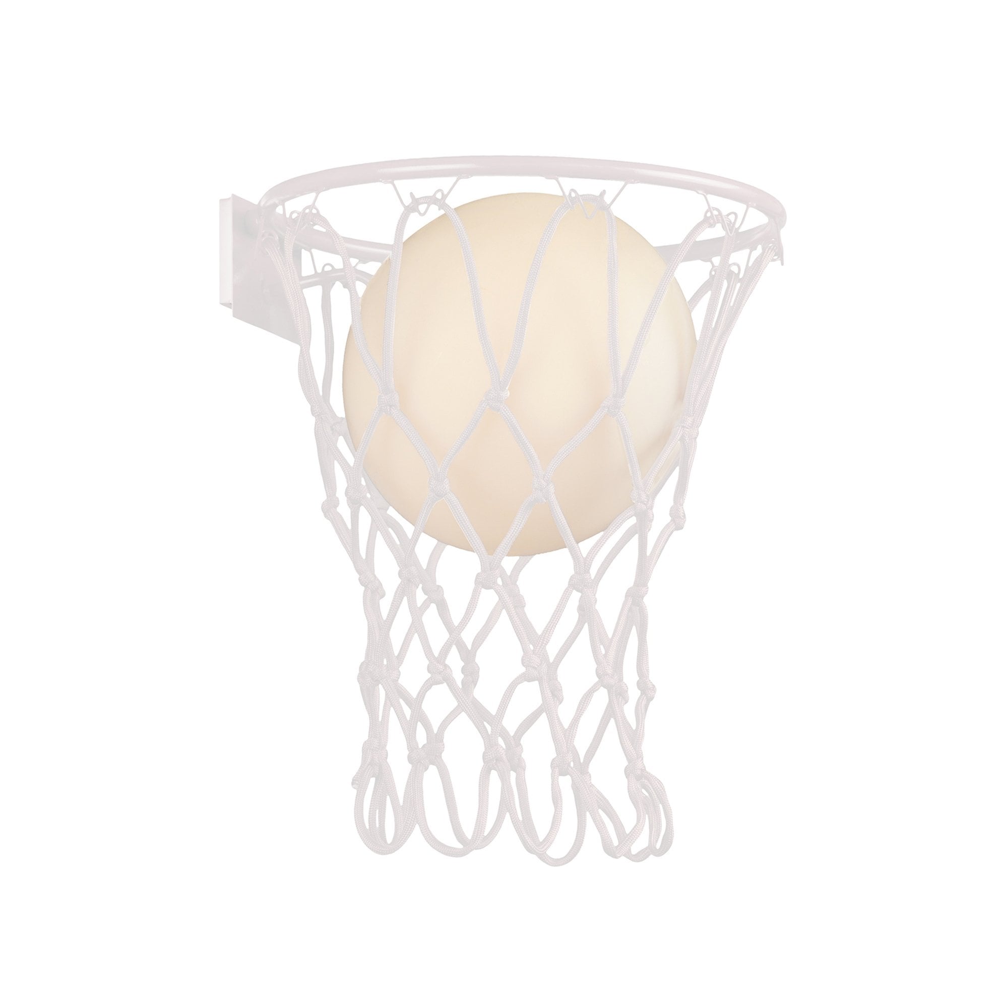 M7242 Basketball Wall Lamp 1 Light Matt White