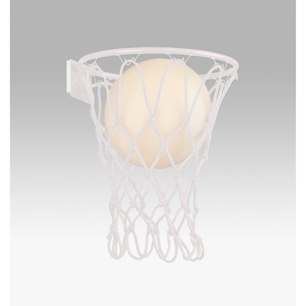 M7242 Basketball Wall Lamp 1 Light Matt White
