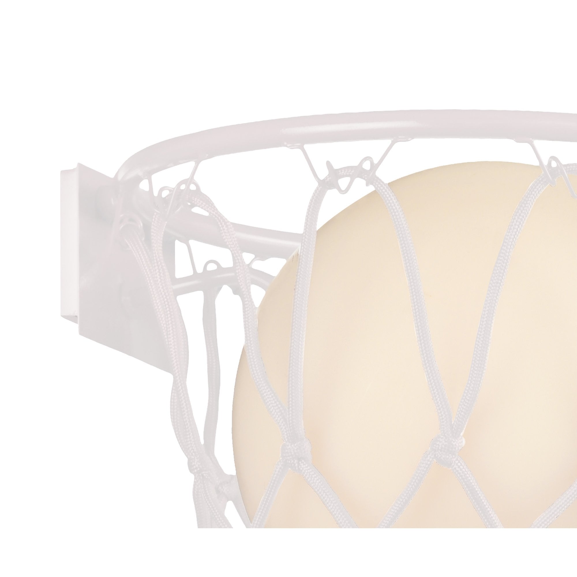 M7242 Basketball Wall Lamp 1 Light Matt White