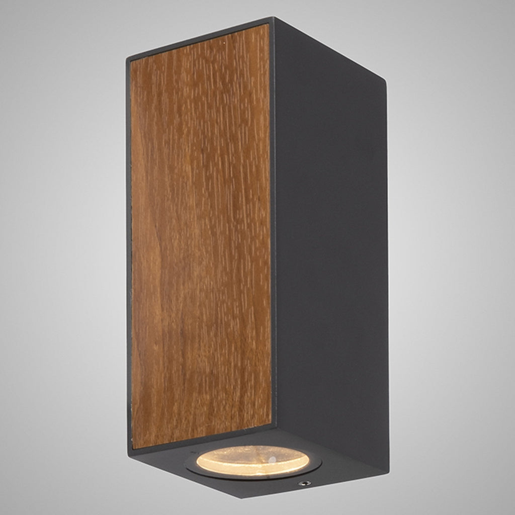 M7929 Beret Outdoor Wall Lamp 2 Light Graphite