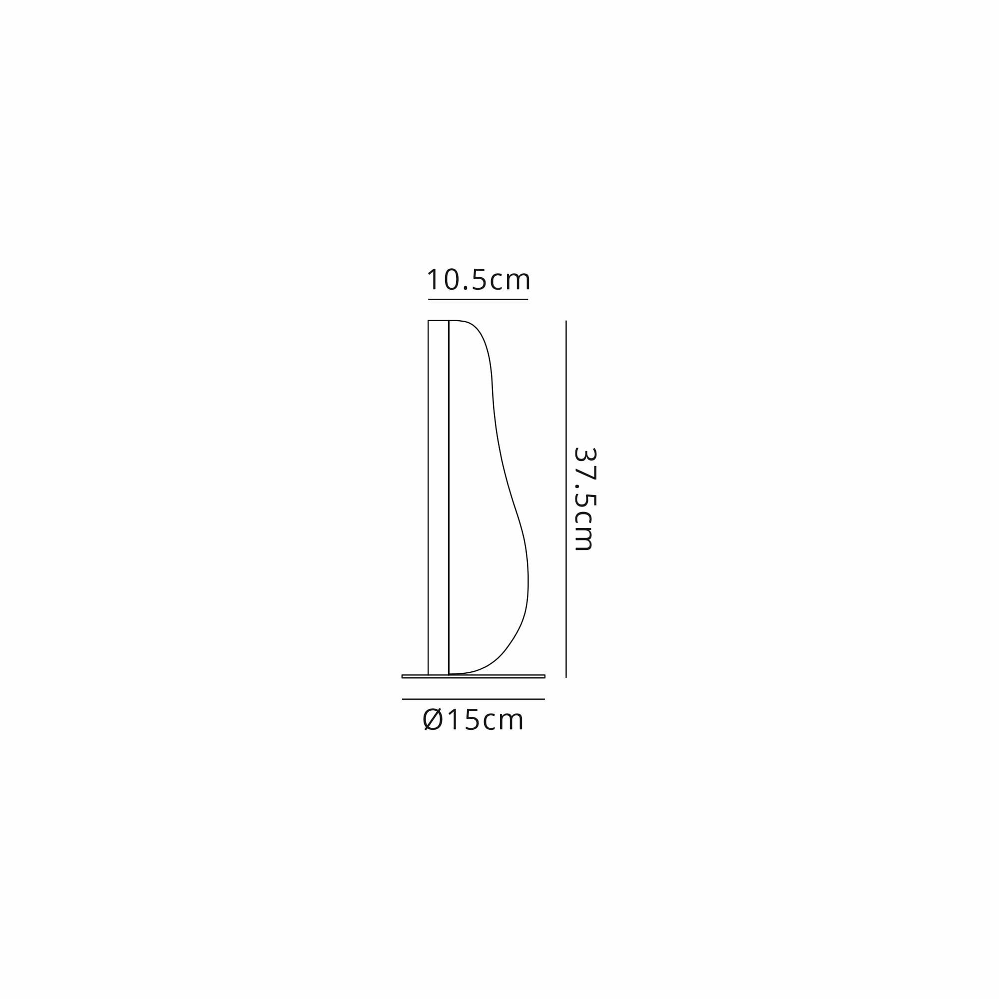 M7837 Bianca Small Table Lamp 12W LED White Acrylic