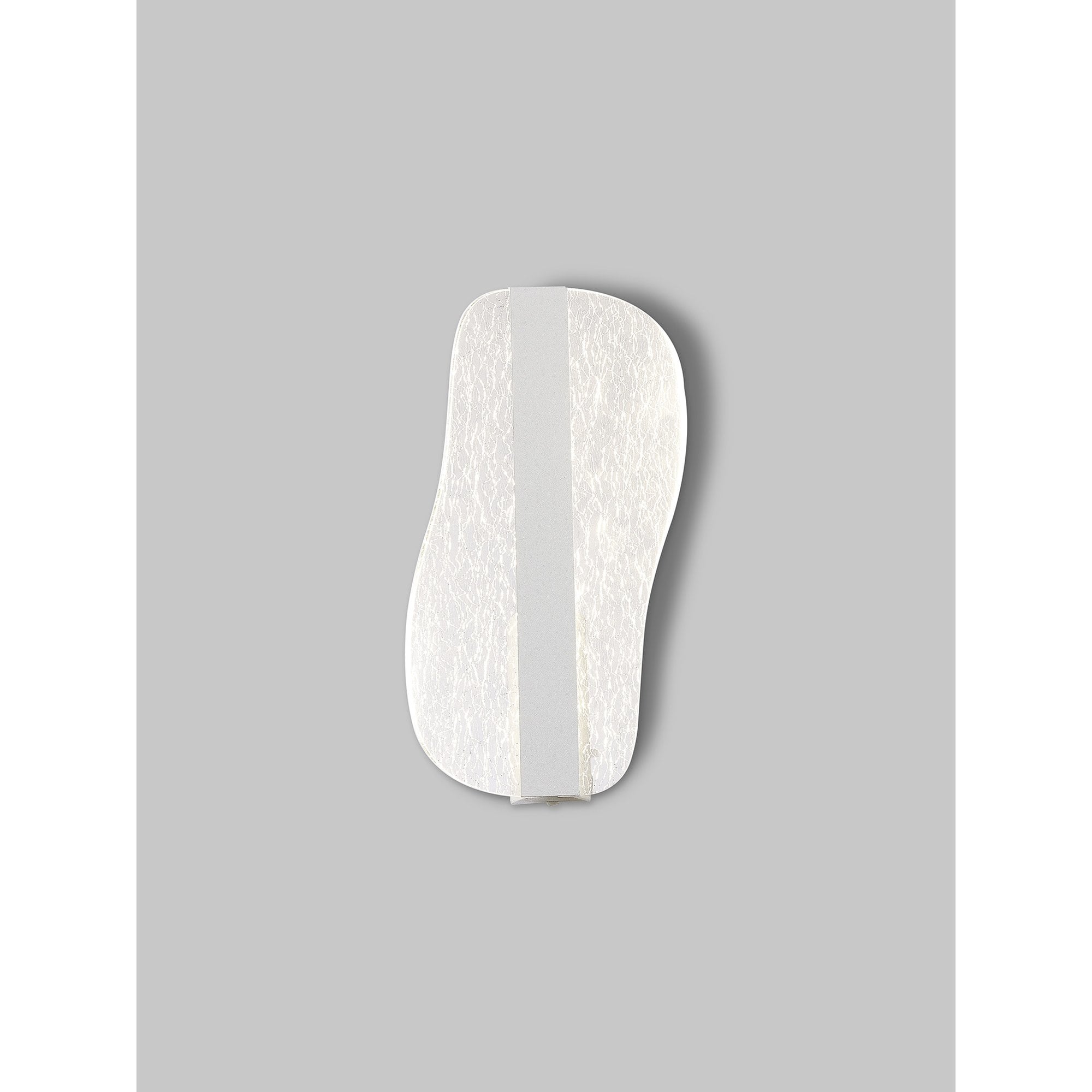 M7836 Bianca Small Wall Light 12W LED White Acrylic