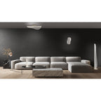 M7838 Bianca Small Floor Lamp 20W LED White Acrylic