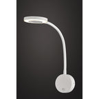M6050 Boavista Switched Wall Lamp / Reader 1L 5W LED Ring Head Round Base Matt White