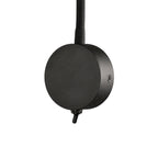 M6051 Boavista Switched Wall Lamp / Reader 1L 5W LED Ring Head Round Base Matt Black