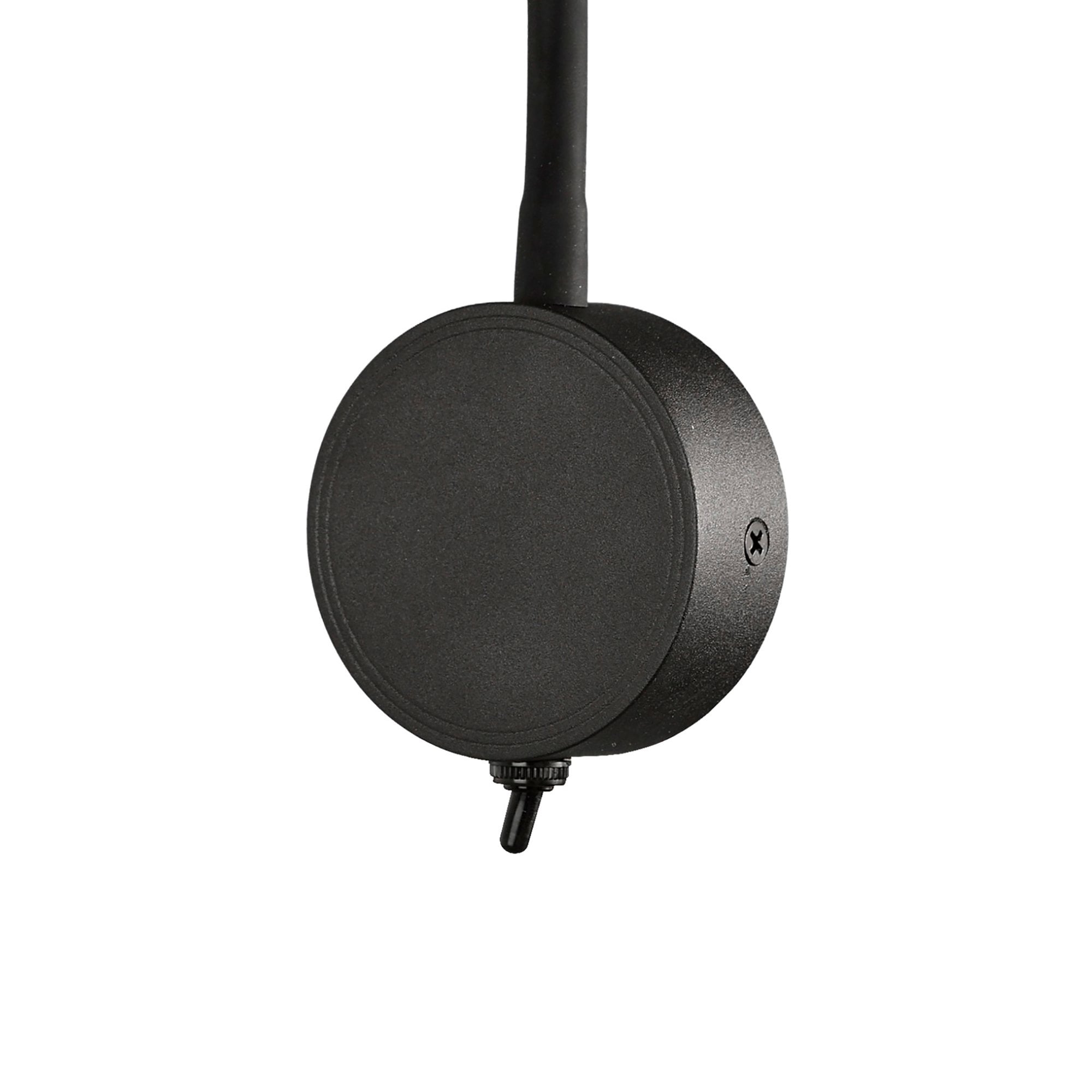 M6051 Boavista Switched Wall Lamp / Reader 1L 5W LED Ring Head Round Base Matt Black