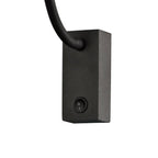 M6049 Boavista Switched Wall Lamp / Reader 1L 3W LED Square Head Spot Round Base Matt Black