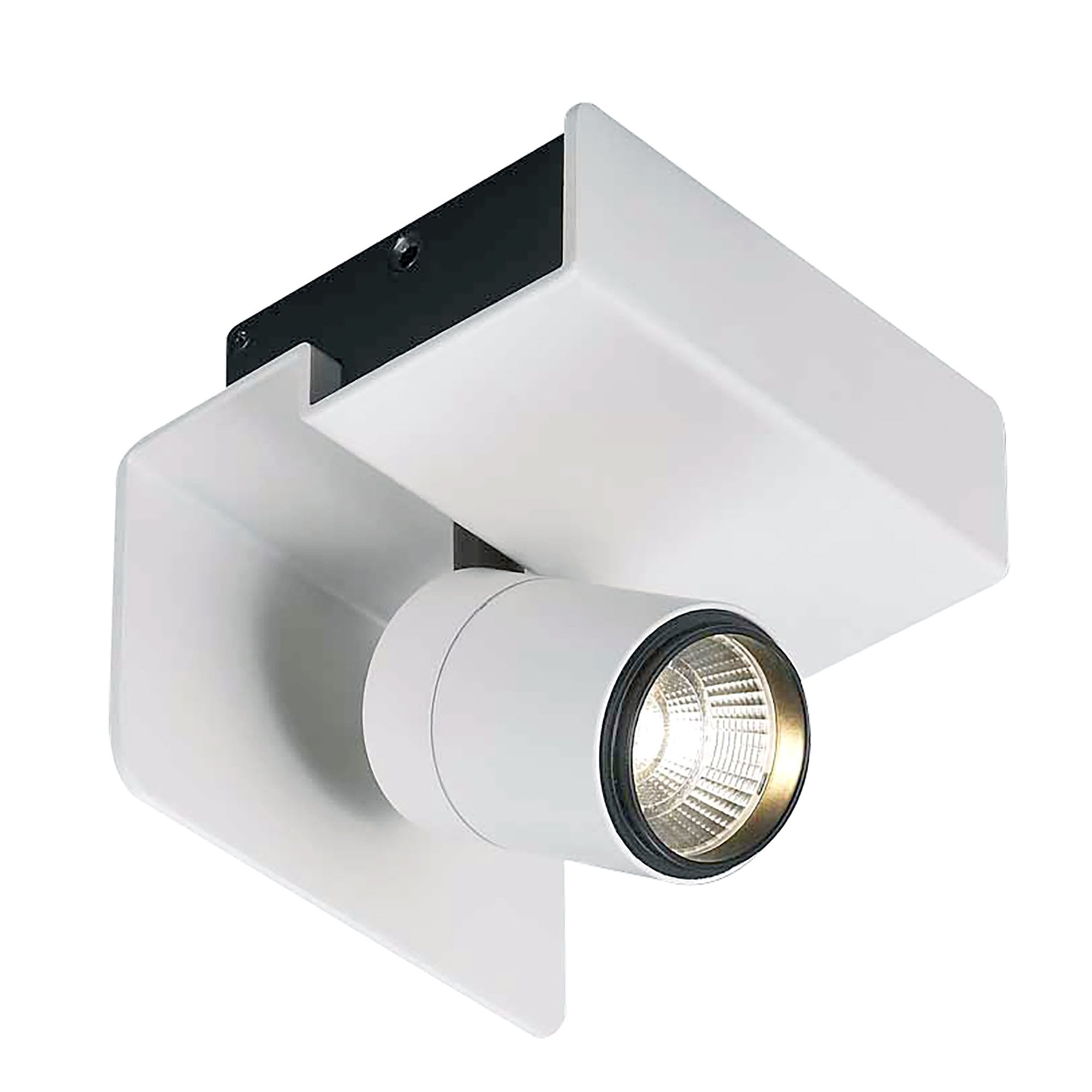 M5718 Bocaray Surface Mounted Spot / Wall Light 1 x 7W LED Matt White / Black