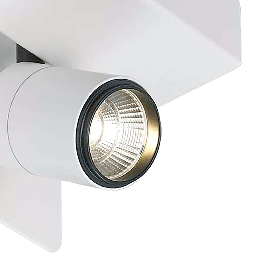 M5718 Bocaray Surface Mounted Spot / Wall Light 1 x 7W LED Matt White / Black