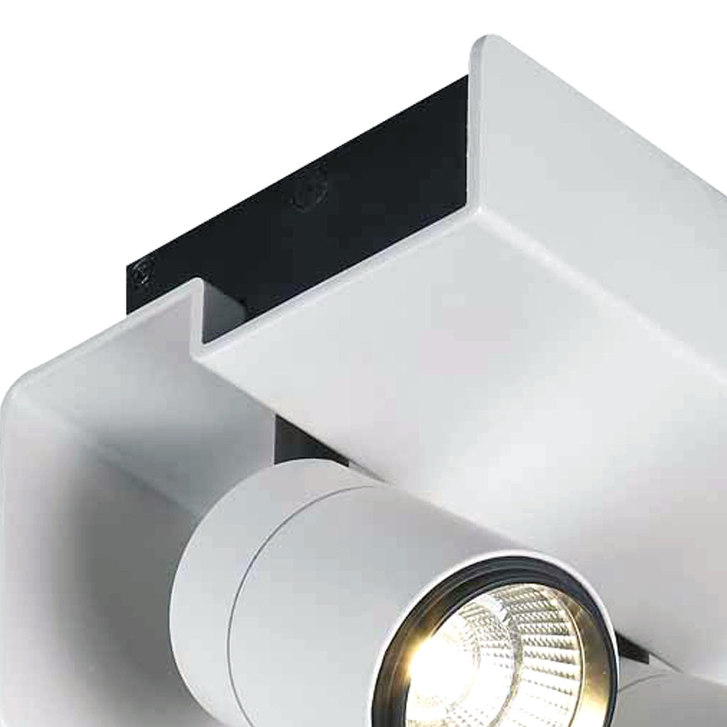 M5720 Bocaray Surface Mounted Spot / Wall Light 2 x 7W LED Matt White / Black
