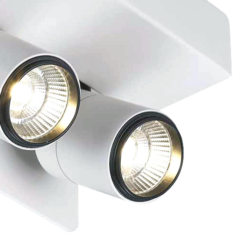 M5720 Bocaray Surface Mounted Spot / Wall Light 2 x 7W LED Matt White / Black