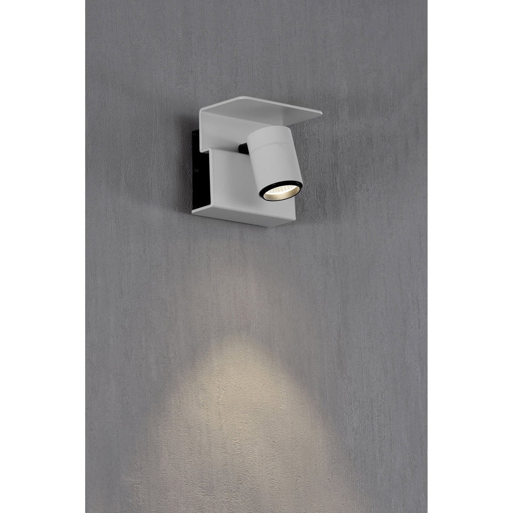 M5717 Bocaray Surface Mounted Spot / Wall Light 1 x 7W LED Matt White / Black
