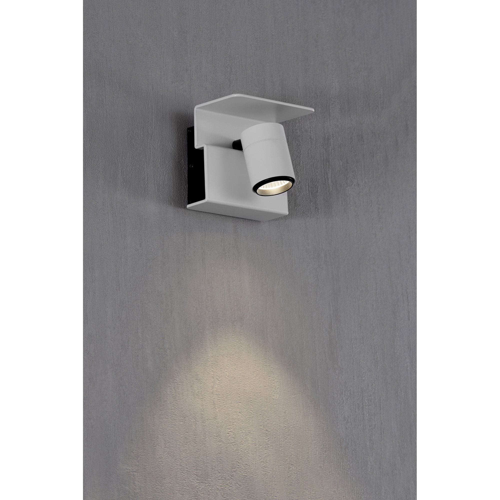 M5717 Bocaray Surface Mounted Spot / Wall Light 1 x 7W LED Matt White / Black