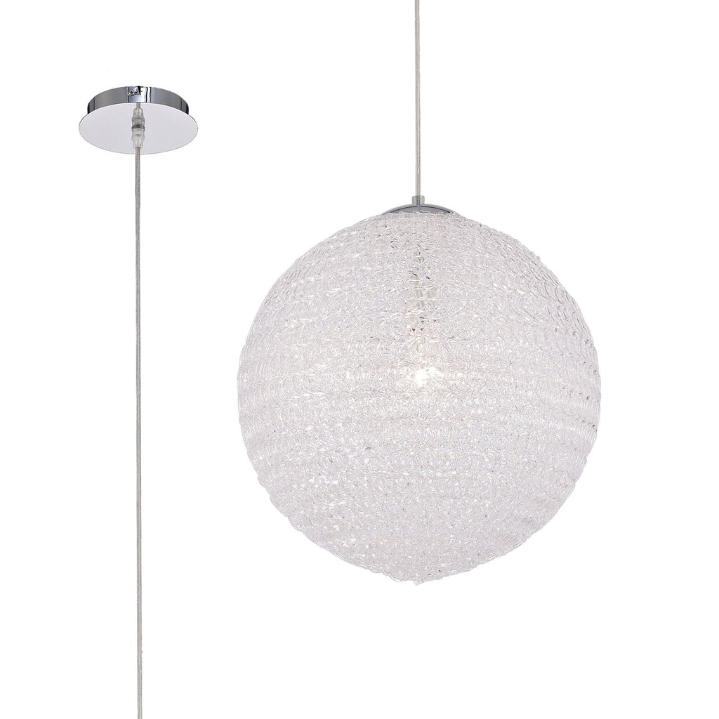 M5711 Bola Pendant 40cm Round 1 x E27 Chrome