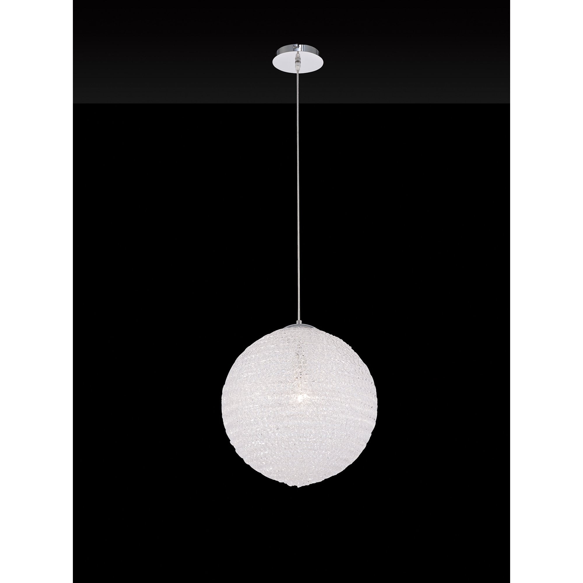 M5711 Bola Pendant 40cm Round 1 x E27 Chrome