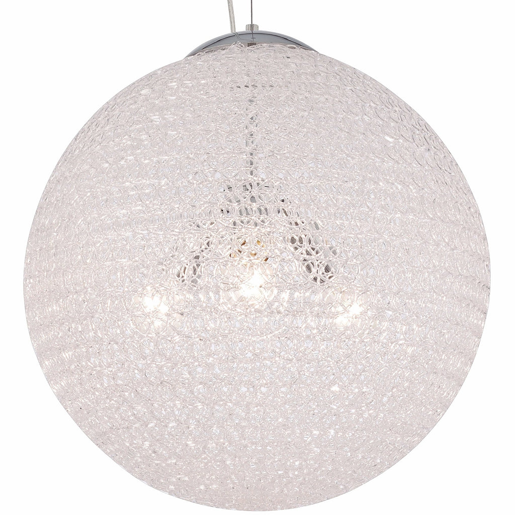 M5710 Bola Pendant 50cm Round 3 x E27 Chrome