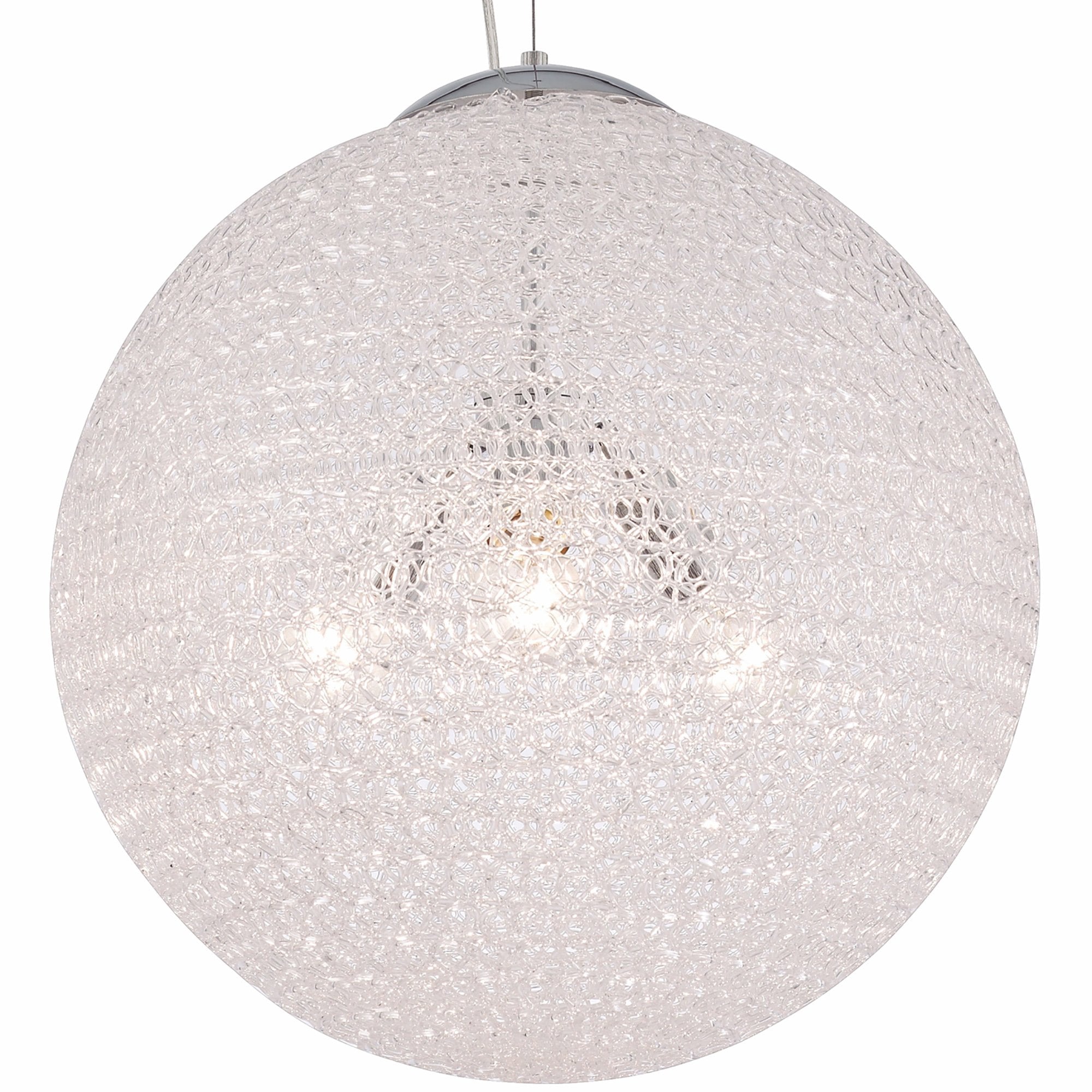 M5710 Bola Pendant 50cm Round 3 x E27 Chrome