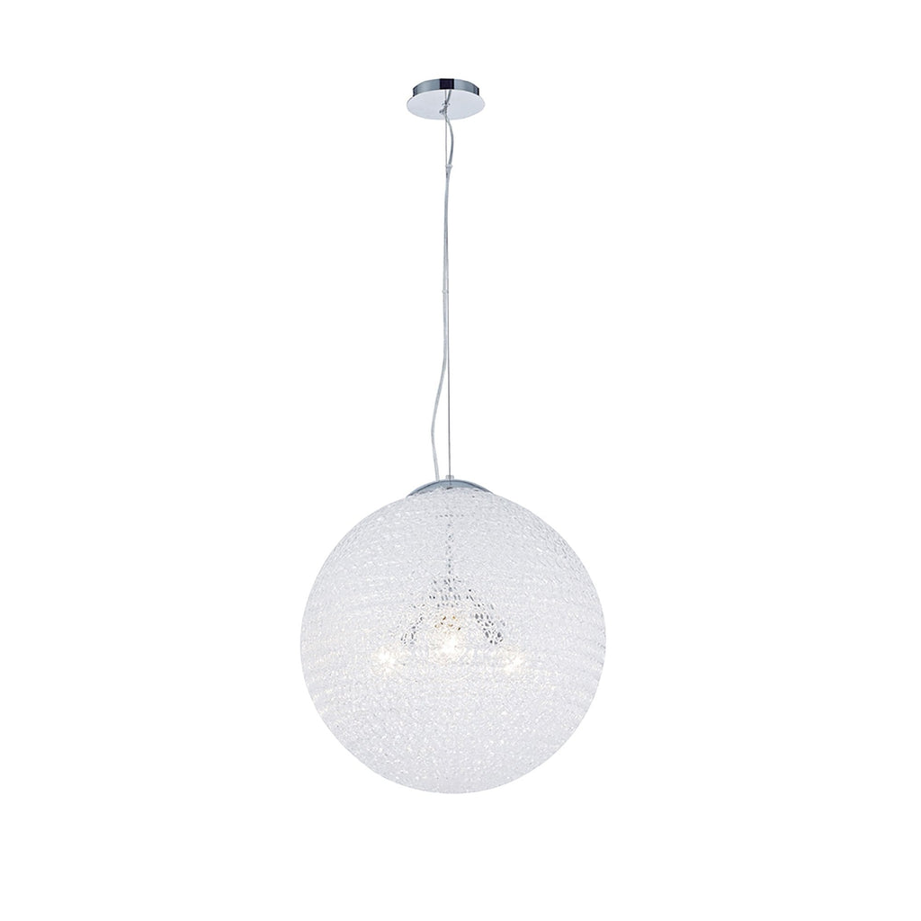 M5710 Bola Pendant 50cm Round 3 x E27 Chrome