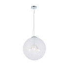 M5710 Bola Pendant 50cm Round 3 x E27 Chrome
